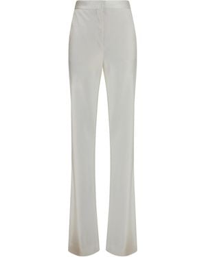 Tom Ford Bias-Cut Polka-Dot Trousers Viscose; Silk - Grey
