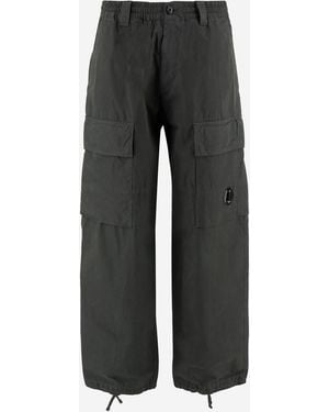 C.P. Company Cotton Cargo Pants - Gray