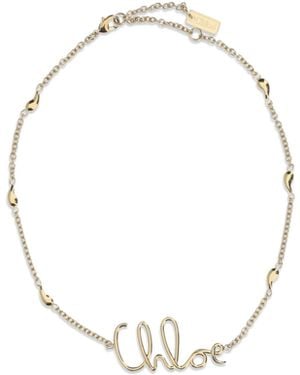 Chloé Iconic Necklace Brass Bracelets - Metallic
