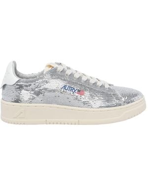 Autry Dallas Paillettes Sneakers - Gray