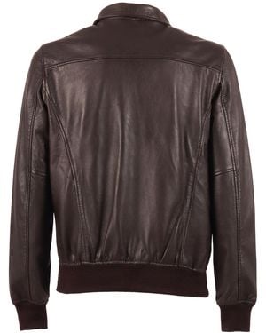 Schott Nyc Leather Jacket - Brown