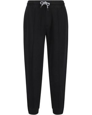 Brunello Cucinelli Black Cotton Joggers (workout Pants)