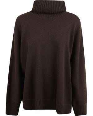 Alberta Ferretti Roll-Neck Sweater - Black