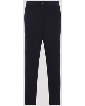 Sease Jersey Jogger Trousers Virgin Wool Polyamide - Blue