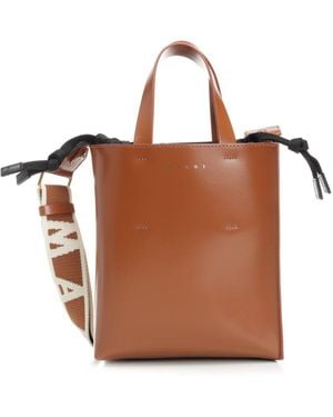 Marni Mini Museum Bag - Brown