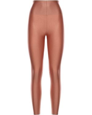 ANDAMANE Holly 80S Shiny Lycra Leggings - White