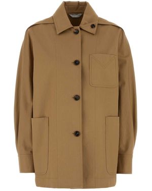 Max Mara 'moneta' Cotton Jacket in Natural | Lyst