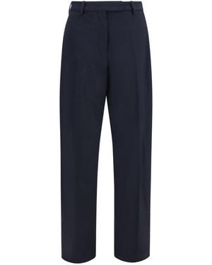 THE LATEST Straight-Leg Wool-Blend Trousers - Blue