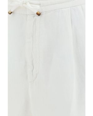 Brunello Cucinelli Linen Pants - White