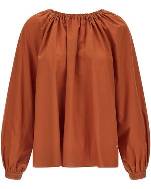 Marni Boat Neck Blouse - Orange