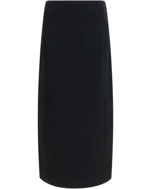 KHAITE Lyle Skirt Acetate; Polyester - Black