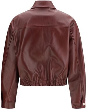 Versace Leather Jacket - Red