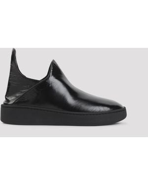 Phoebe Philo Everyday Trainer Slip On 10 Calf Leather Rubber - Black