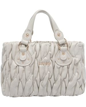 Liu Jo Matelasse Logo Tote Bag - Metallic
