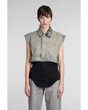 Rick Owens Jumbo Worker Jkt Denim Jackets - Multicolour