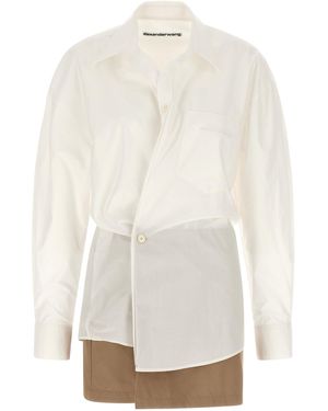 Alexander Wang Pre-Styled Wrap Dress Cotton - White
