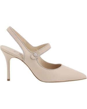 Manolo Blahnik Camparisli Court Shoes - White