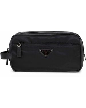 Prada Travel Pouch Calf Leather Wallets & Cardholders - Black