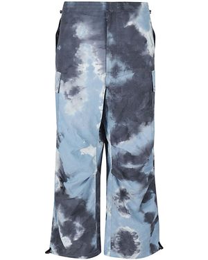Children of the discordance Tie-Dye Print Nylon Trousers - Blue