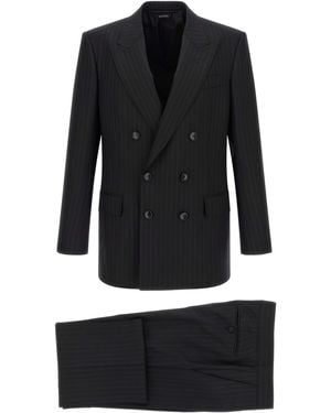 Tom Ford Tom Ford Pinstripe Wool Suit - Black