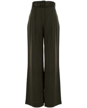 Zimmermann Satin Wide-Leg Tuck Pant - Multicolour