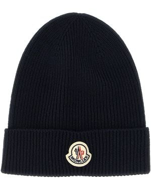 Moncler Wool Beanie - Blue