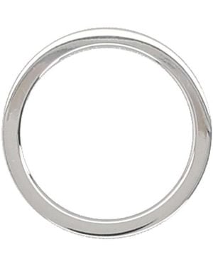 Maison Margiela Ring With Logo Rings - Metallic