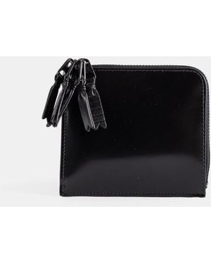 Comme des Garçons L-Zip Wallet With Multiple Pull-Tabs Leather - Black