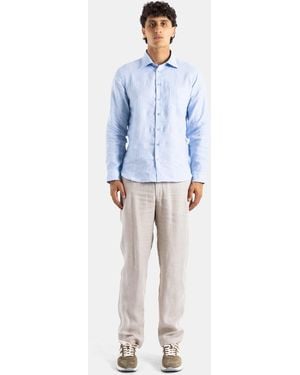 Sease Sky- Linen Shirt - Blue