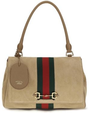 Gucci Medium Paparazzo Handbag Calf Leather Bos Taurus Handbags - Natural