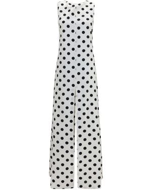 Sa Su Phi Sleeveless Maxi Dress With Back Bow Silk Long - White