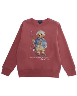 Polo Ralph Lauren Crewneck Sweatshirt Cotton Hoods & Sweatshirts - Red