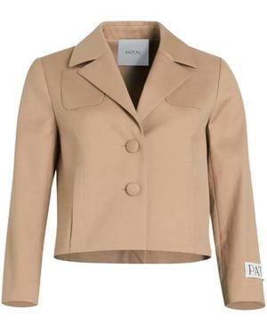 Patou Tailored Short Jacket - Natural