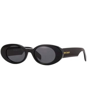 Palm Angels Sunglasses Oval Full Rim, Frame And Dark Lens Peri051Sgilroy1007 - Black