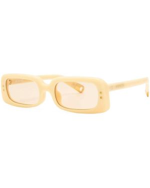 Jacquemus Sunglasses Rectangle Full Rim, Pear Frame And Peach Lens Jac-47C3 - Multicolour