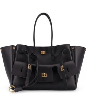 Balenciaga Carry All Bel Air Shoulder Bag - Black