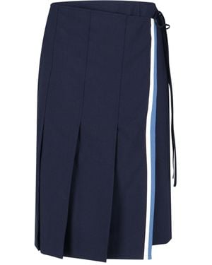 Marni Midi Wallet Skirt - Blue
