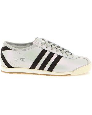 adidas gazelle silver green womens Dsquared White Calf Leather Bos Taurus Sneakers  Moksyz