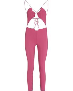 Amazuìn Thalia Jersey Jumpsuit - Red