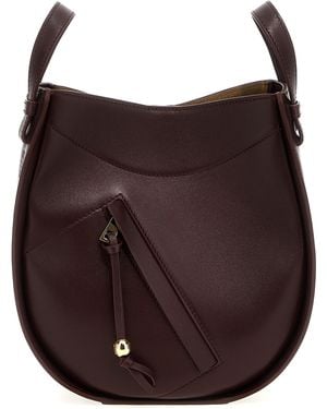 Loewe Hammock Slice Crossbody Bag - Brown