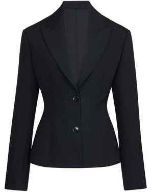 Maison AlaïA Veste Structurée En Laine Légère Jacket - Black