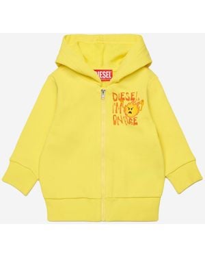 DIESEL Sweatshirt Spilb Cotton Hoods & Sweatshirts - Yellow