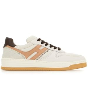 Hogan Leather H630 Trainers - White
