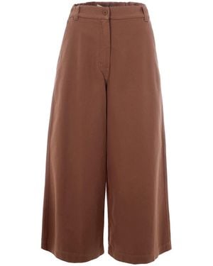 Max Mara Cropped Pants - Brown