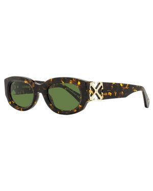 Off-White c/o Virgil Abloh Oval Palmer Sunglasses Oeri14E 6055 52Mm Plastic (Acetate) - Green
