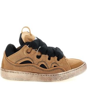Lanvin Lace Up Sneakers - Brown