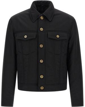 Versace Medusa Button Jacket - Black