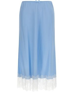 Moschino Lace Skirt - Blue