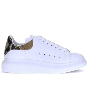 McQueen Leather Trainers - White