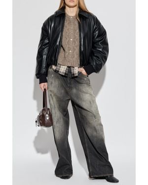 Acne Studios Faux Leather Jacket - Black